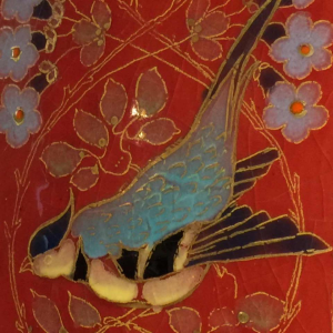 Emil Fischer, ceramic vase "tits" D253, Herend Pest before Zsolnay, 1880