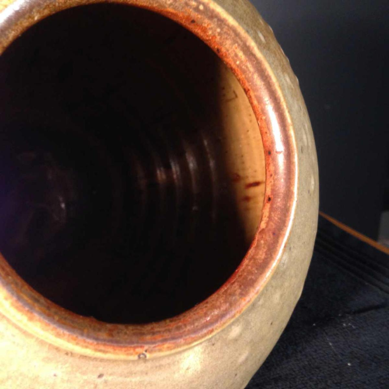 Eugène Paulus, Art Deco Africanist vase, Bouffioulx stoneware, 1924