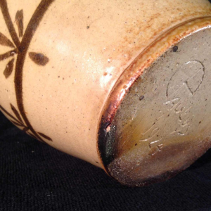 Eugène Paulus, Art Deco Africanist vase, Bouffioulx stoneware, 1924