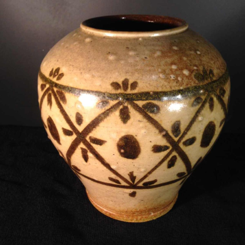 Eugène Paulus, vase africaniste Art Déco, grès de Bouffioulx, 1924