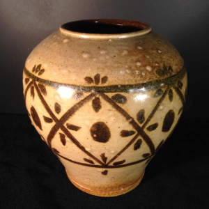 Eugène Paulus, vase africaniste Art Déco, grès de Bouffioulx, 1924