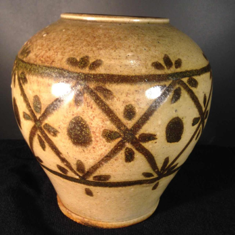 Eugène Paulus, vase africaniste Art Déco, grès de Bouffioulx, 1924