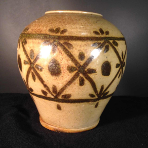 Eugène Paulus, vase africaniste Art Déco, grès de Bouffioulx, 1924