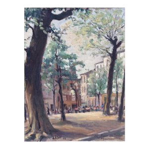 André Fau "Montmartre" tableau huile sur toile