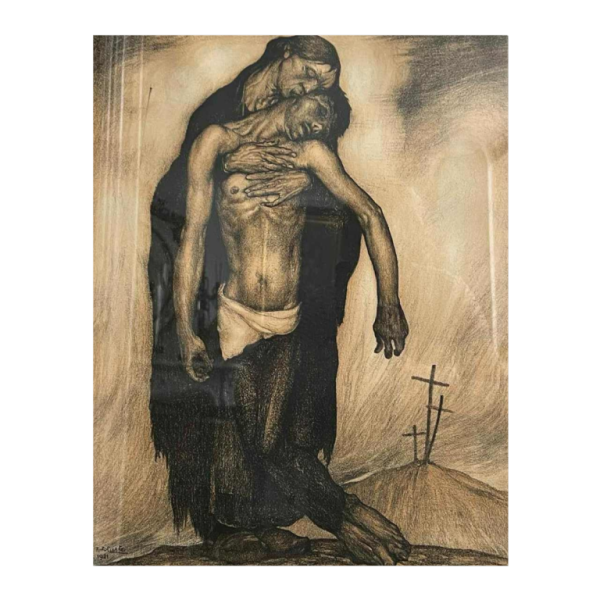 Anto CARTE, “Pietà”, lithographie sur papier, 1921