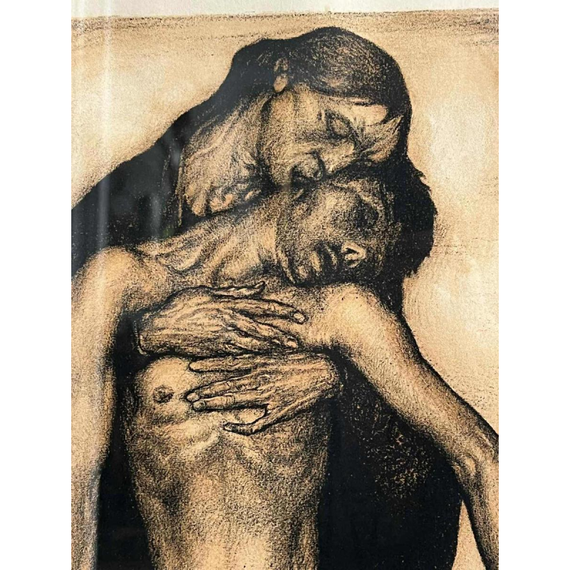 Anto CARTE, “Pietà“, lithograph on paper, 1921