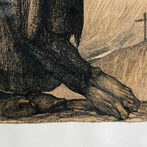 Anto CARTE, “Pietà“, lithograph on paper, 1921