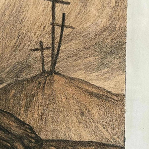 Anto CARTE, “Pietà“, lithograph on paper, 1921