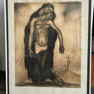 Anto CARTE, “Pietà“, litho op papier, 1921
