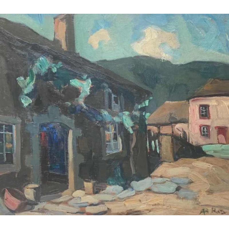 Grande et très belle huile sur bois du peintre Albert RATY