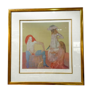 Leonor Fini, litho 3 jeunes filles gesigneerd en genummerd