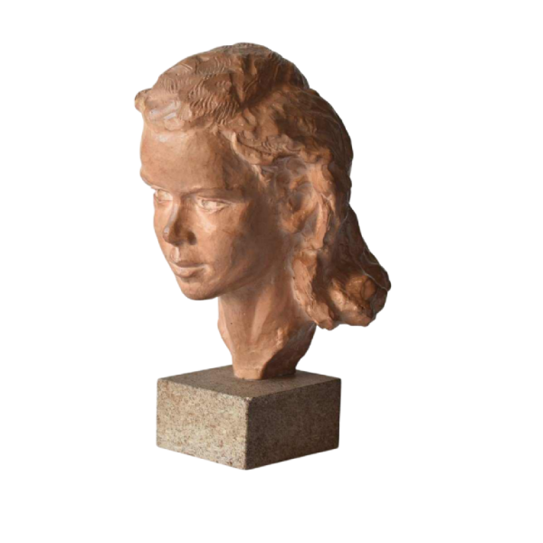 Paul Sersté (1910-2000) - Vrouwenbuste in terracotta, gesigneerd