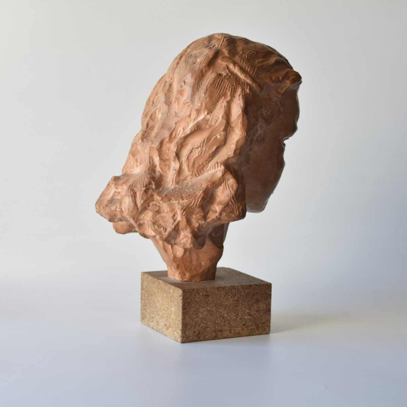 Paul Sersté (1910-2000) - Female bust in terracotta, signed