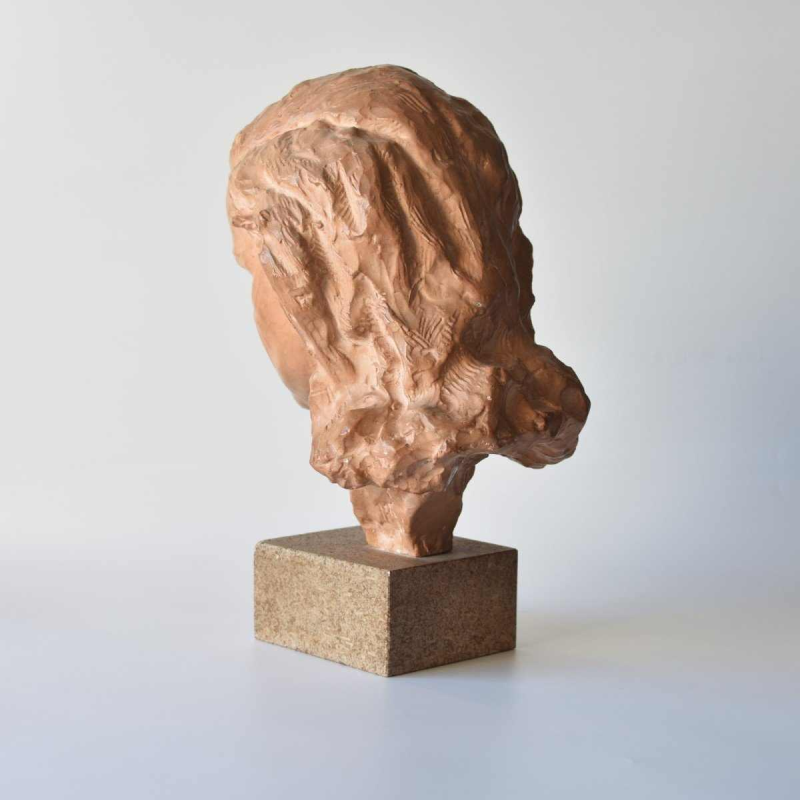 Paul Sersté (1910-2000) - Female bust in terracotta, signed