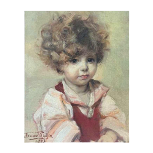 Herman Jean Joseph RICHIR, “Portrait d’un enfant“, Huile sur toile, 1933