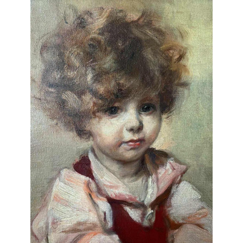 Herman Jean Joseph RICHIR, “Portrait of a child“, Oil on canvas, 1933