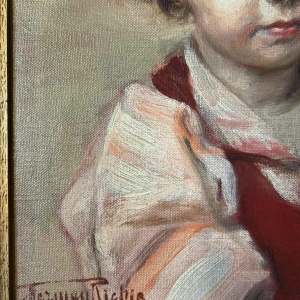 Herman Jean Joseph RICHIR, “Portret van een kind“, Olieverf op doek, 1933