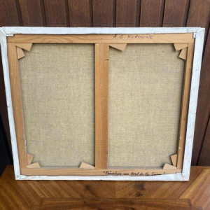 Painting A.G Korovine "Les Quais de Seine à Paris" oil on canvas