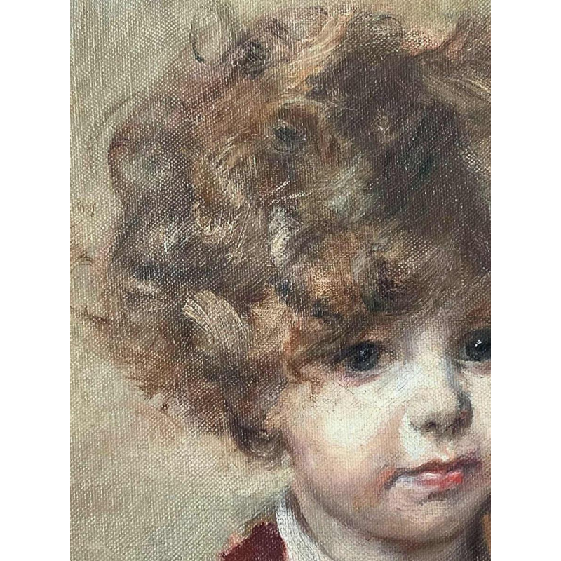 Herman Jean Joseph RICHIR, “Portrait d’un enfant“, Huile sur toile, 1933