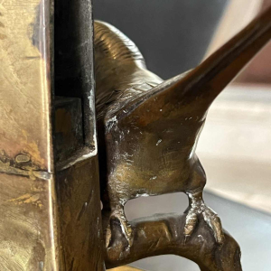 TUSCA 'Perruche' animal sculpture bird bronze Art Nouveau Austria ca 1910