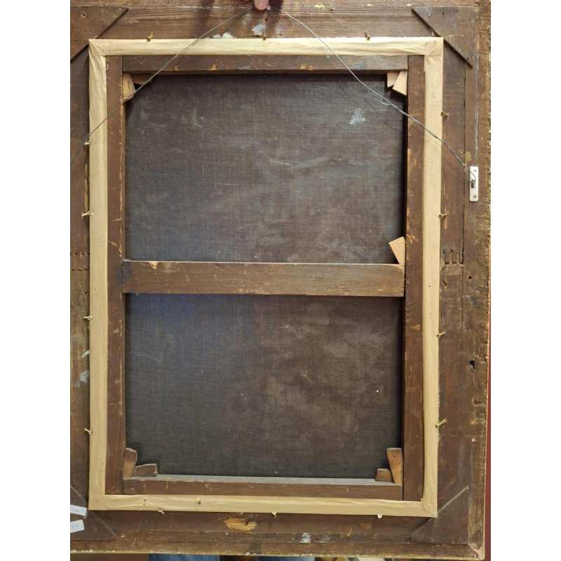 Louise Coupé ‘Bouquet of roses’ still life painting, oil on canvas