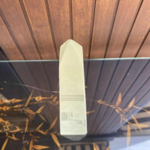 Art Deco crystal Obelisk by Anatole Riecke