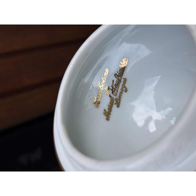 Marcel Chaufriasse / Limoges, paar porseleinen vazen 49cm, ca 1900