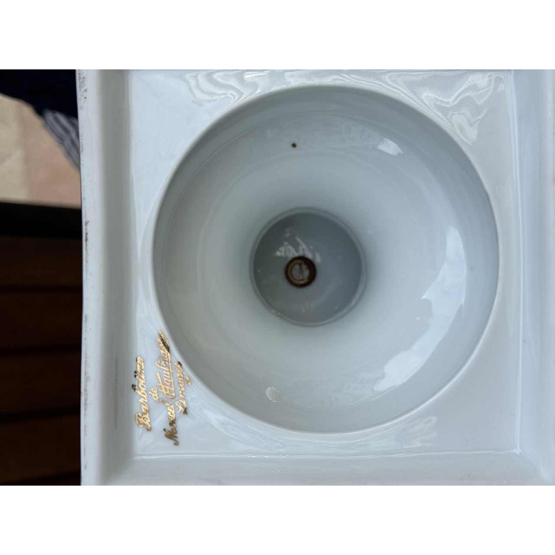 Marcel Chaufriasse / Limoges, pair of porcelain vases 49cm, ca 1900