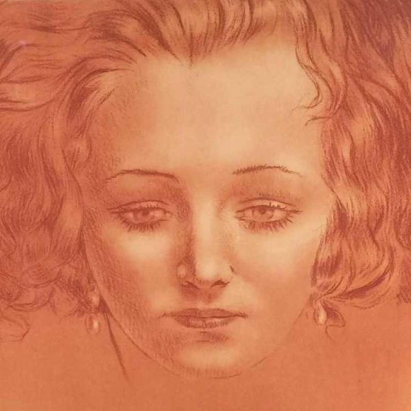 Henri Thomas (épreuve d'artiste à la Sanguine), gravure sur papier, circa 1900