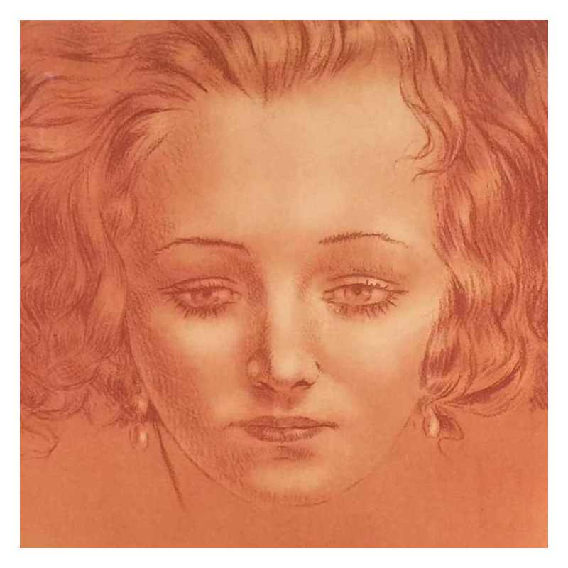 Henri Thomas ( artist's proof, Sanguine ), engraving on paper, circa 1900