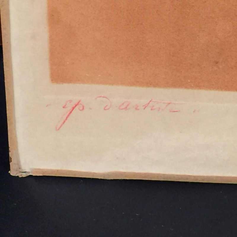 Henri Thomas ( artist's proof, Sanguine ), engraving on paper, circa 1900