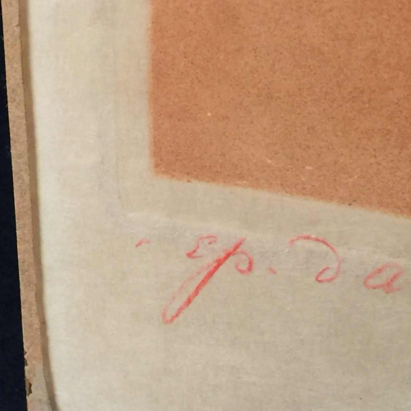 Henri Thomas ( kunstenaarsbewijs, Sanguine ), gravure op papier, circa 1900