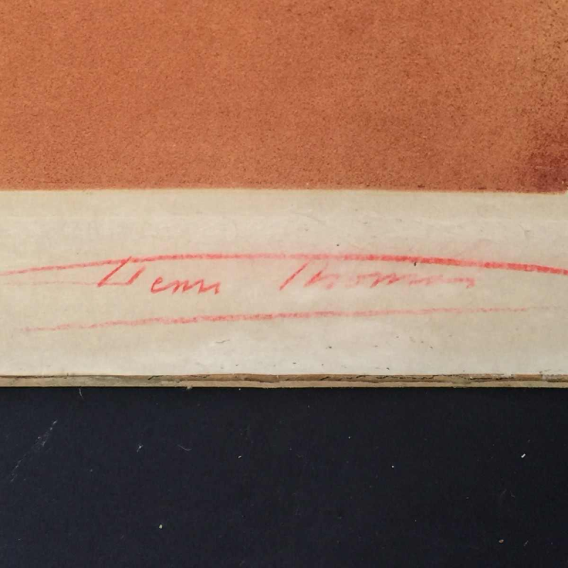 Henri Thomas ( artist's proof, Sanguine ), engraving on paper, circa 1900