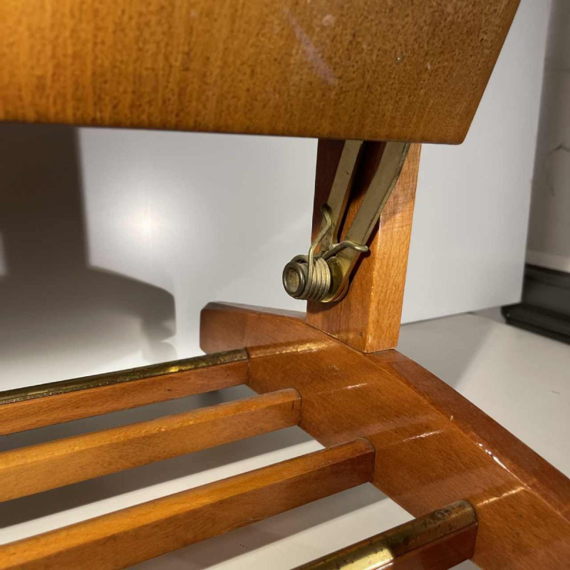 Ico & Luisa Parisi for Fratelli Reguitti, walnut and brass valet stand, ca 1960