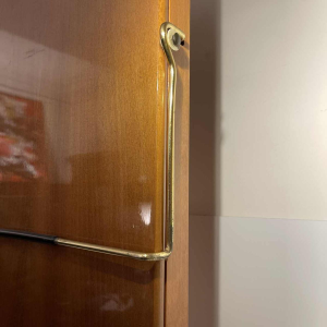 Ico & Luisa Parisi for Fratelli Reguitti, walnut wood & brass valet stand, ca 1960