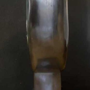 François Pochon, grote sculptuur (118cm) in zwart Belgisch marmer, ca 1980