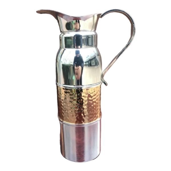 Lancel Paris Medicina vintage silver plated thermos, Italy silverplate