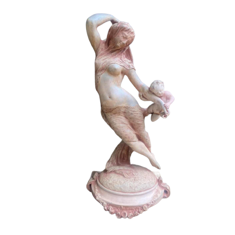 Charles Martial Baury "femme au voile" sculpture en terre cuite, 1868
