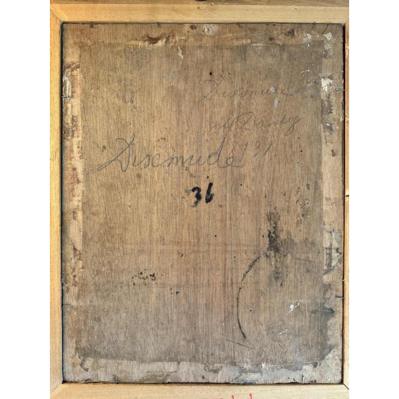 Albert DANDOY (1885-1977): 'Diksmude - Marché' peinture huile sur toile