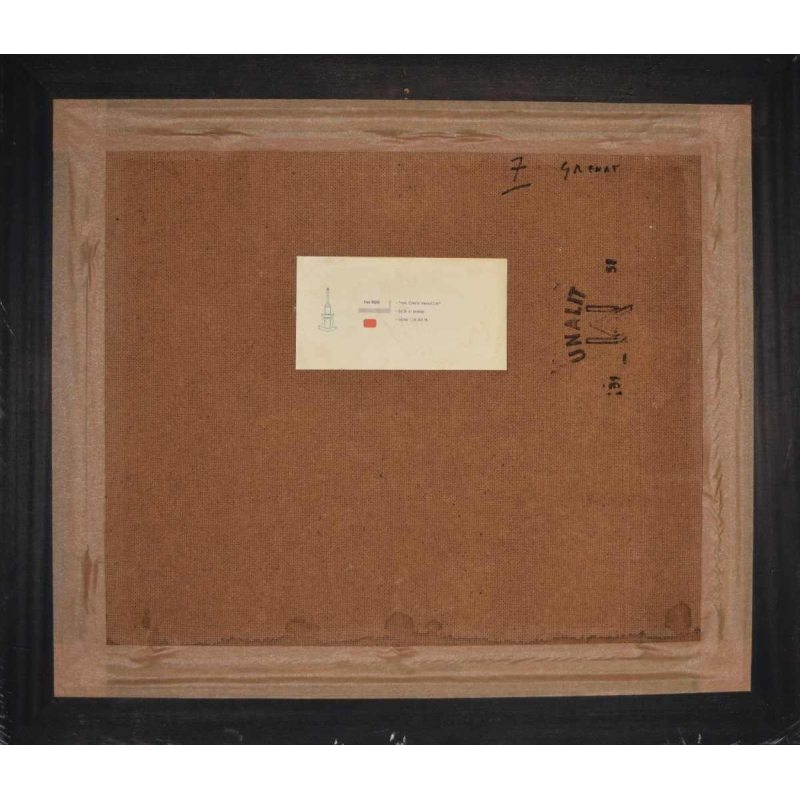 Ivan HUQUE, peinture huile sur panneau, école liégeoise du paysage, XXe s