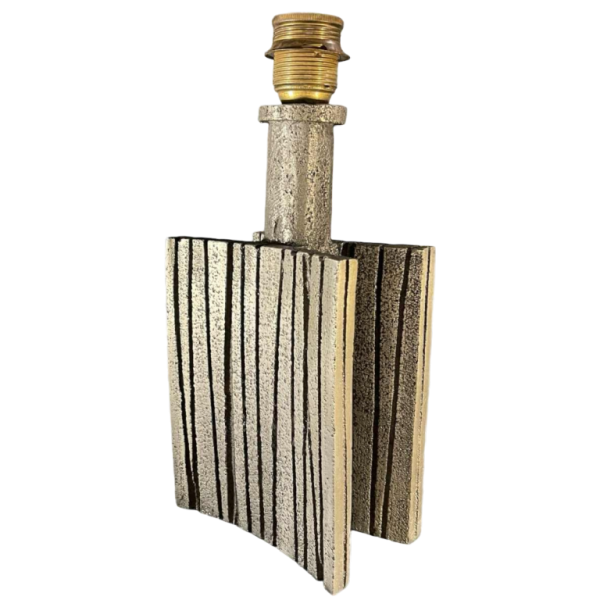 WILLY CEYSENS, Brutalist-style table lamp in cast aluminium, ca 1970