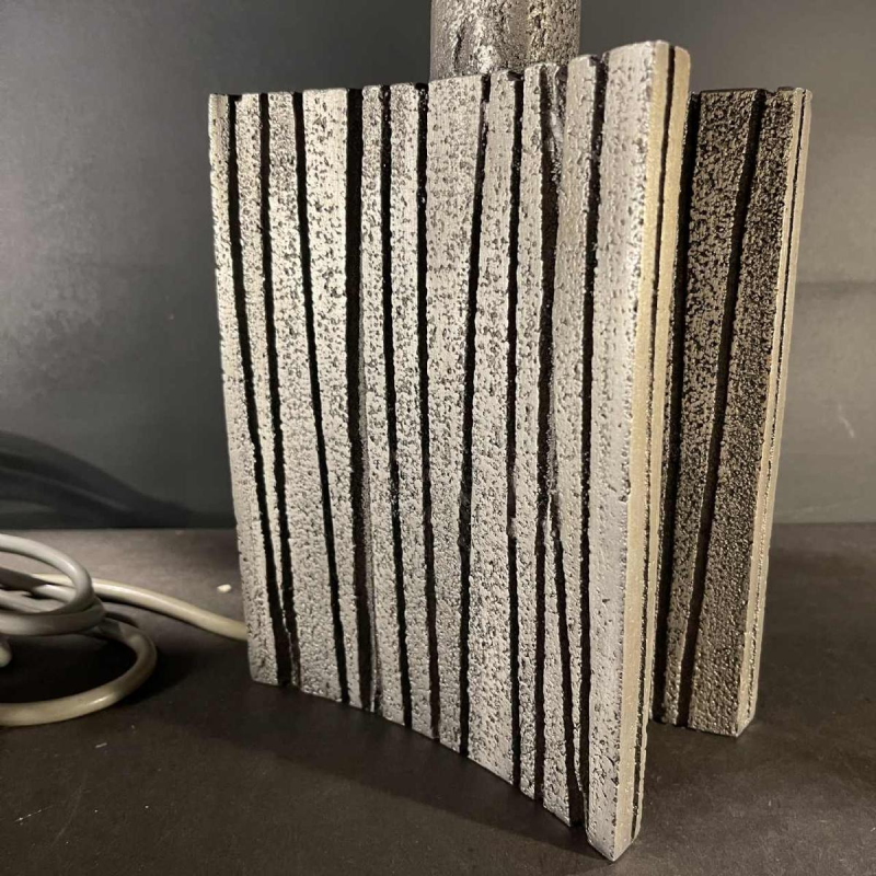 WILLY CEYSENS, Brutalist-style table lamp in cast aluminium, ca 1970