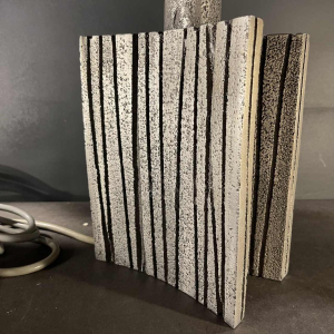 WILLY CEYSENS, Lampe à poser de style brutaliste en fonte d'aluminium, ca 1970