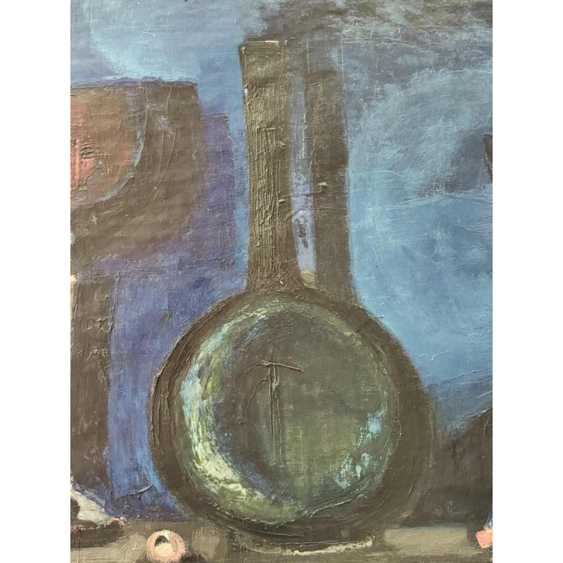 Luc PEROT 'compositie' schilderij olieverf op doek, ca 1950/60