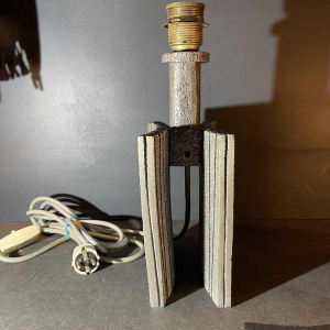 WILLY CEYSENS, Lampe à poser de style brutaliste en fonte d'aluminium, ca 1970