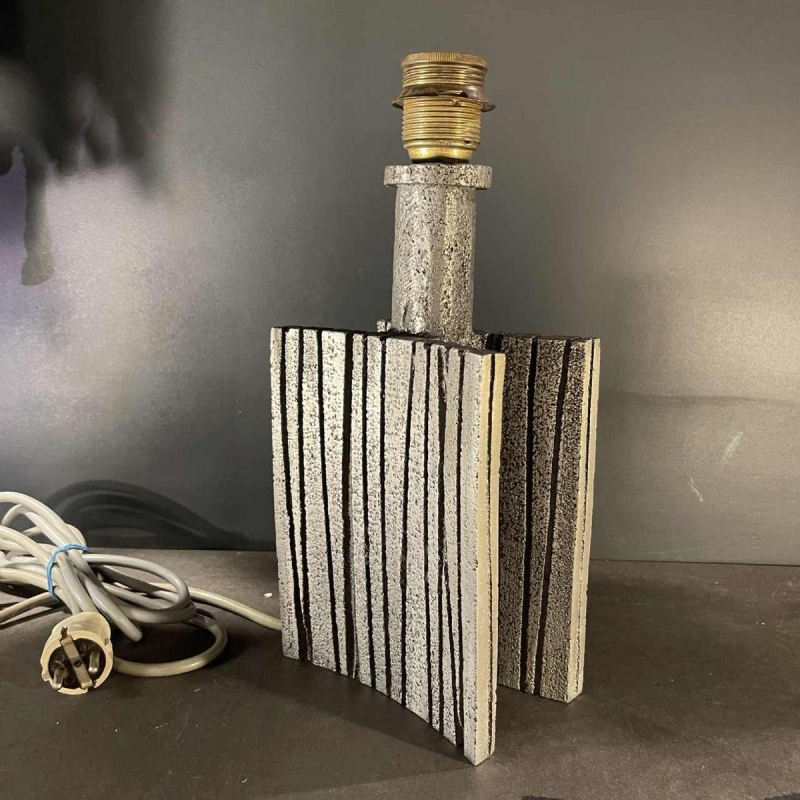 WILLY CEYSENS, Brutalist-style table lamp in cast aluminium, ca 1970