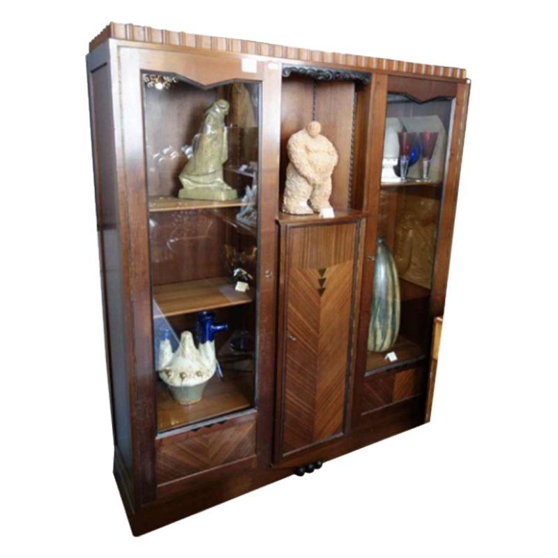 Art Deco showcase / bookcase, Viennese secession style, circa 1910