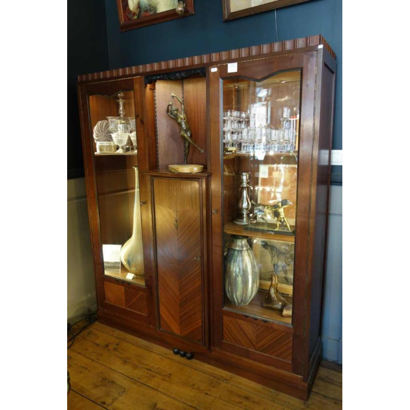Art Deco showcase / bookcase, Viennese secession style, circa 1910
