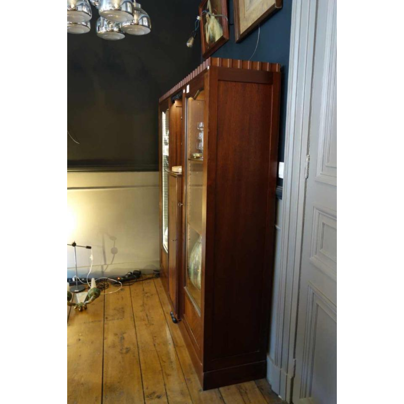 vitrine / bibliotheque Art Déco, style secession viennoise circa 1910