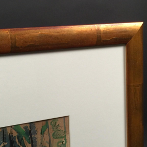 Flory Roland (1905 - 1978), gouache op papier "terras in het kreupelhout"